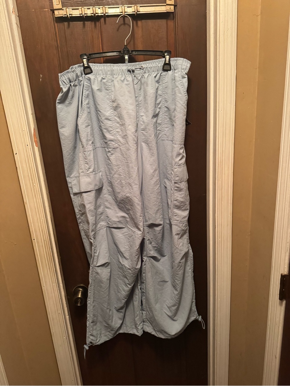 Women’s XXL No Boundaries Light Blue Cargo Pants Parachute Pants (NEW)